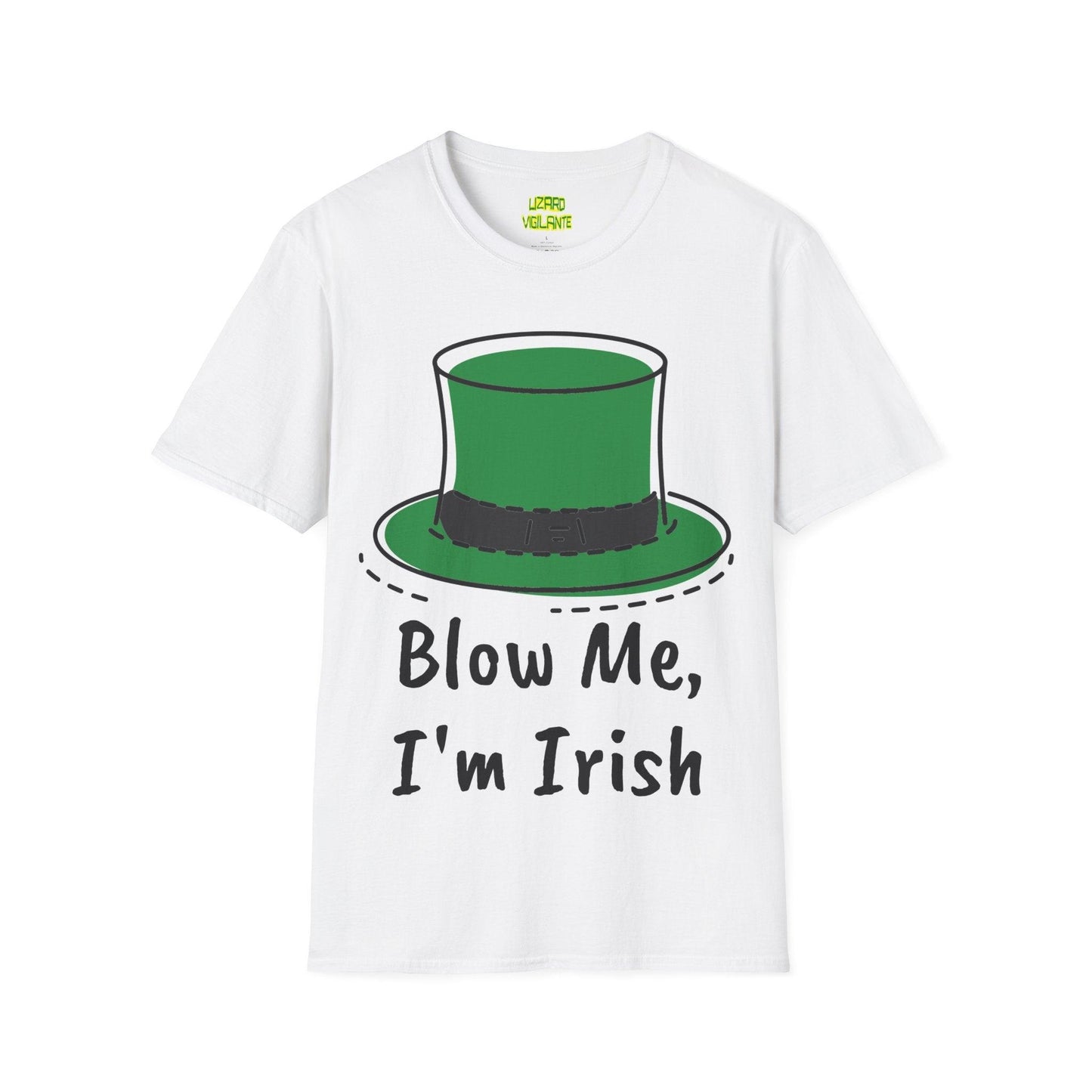 Blow Me, I'm irish Unisex Softstyle T-Shirt - Lizard Vigilante