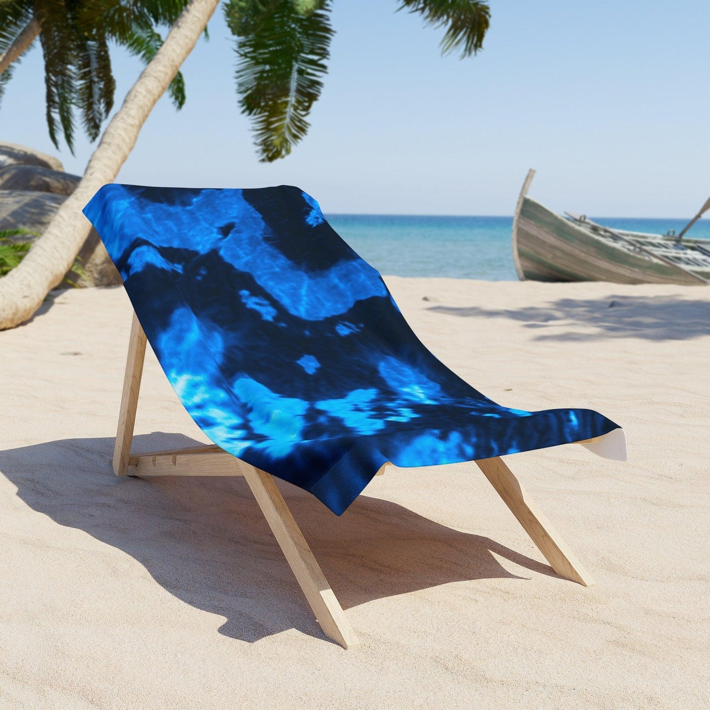 Blue Lava Beach Towel - Lizard Vigilante