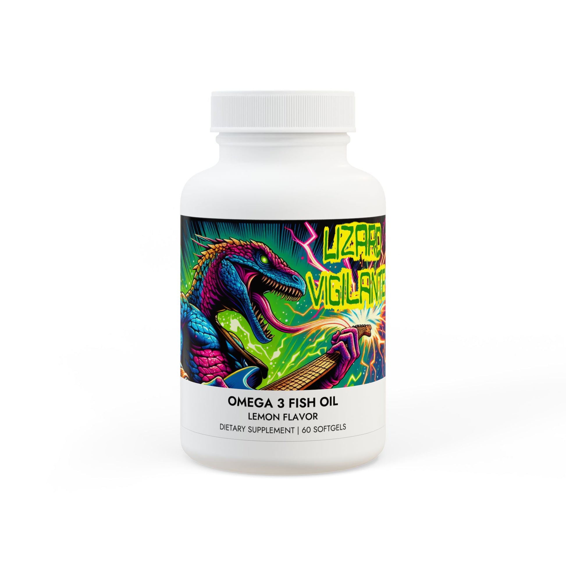 Lizard Vigilante Omega 3 Fish Oil Supplement (60 Softgels) - Premium Food Supplements from Printify - Just $29.99! Shop now at Lizard Vigilante