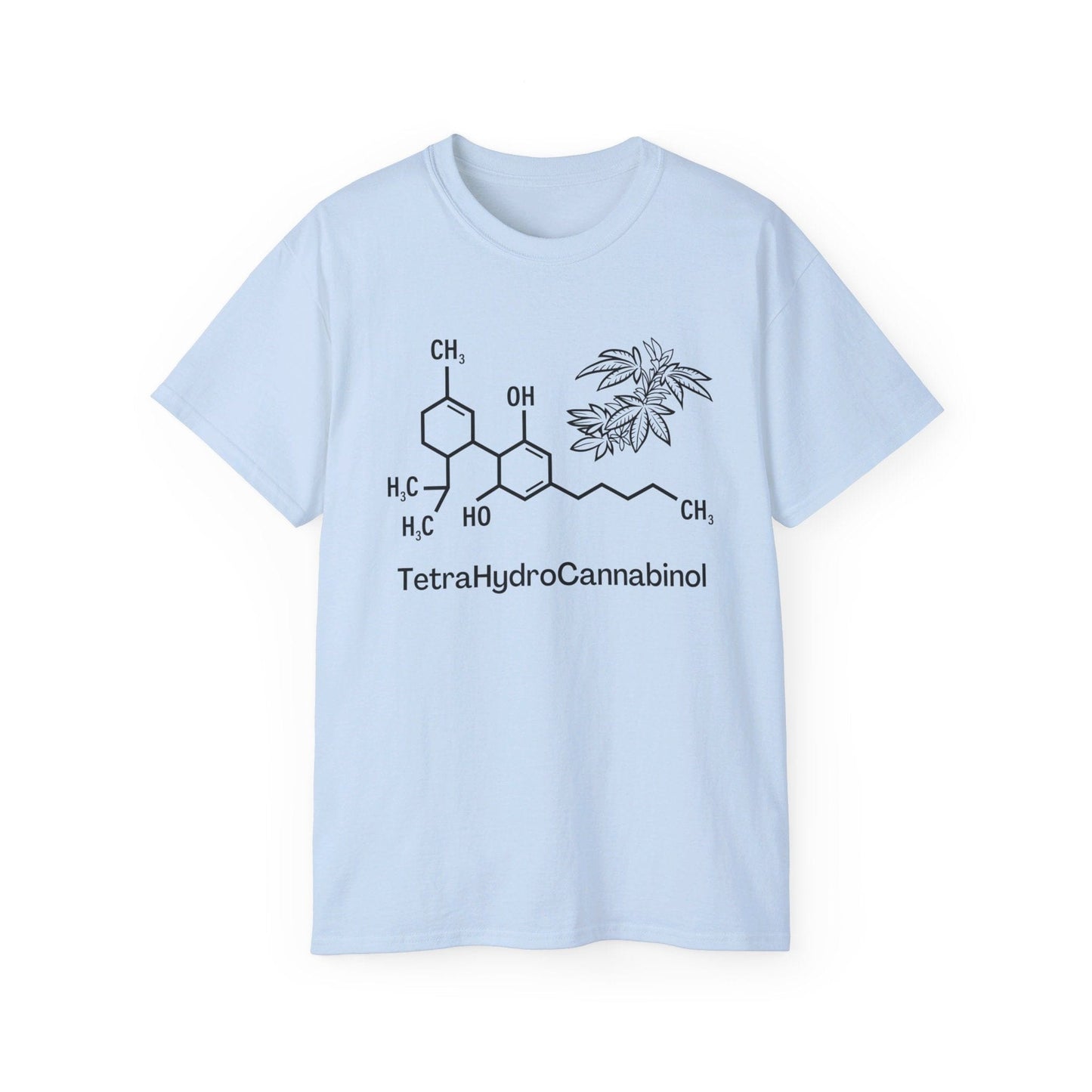 Tetrahydrocannabinol (THC) Molecule Weed Shirt