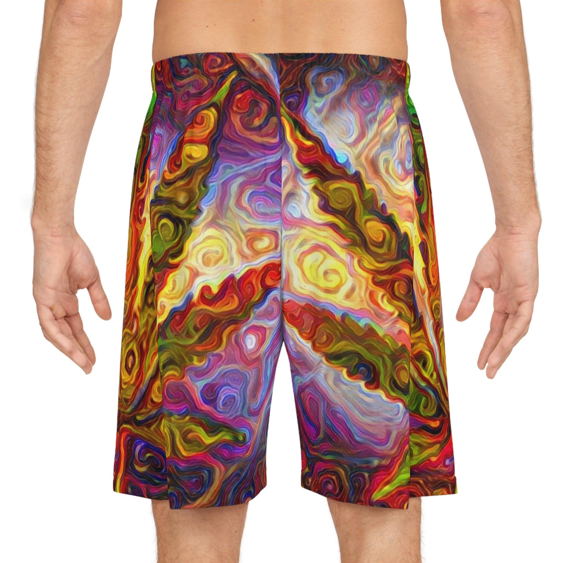 Pot Leaf Basketball Shorts - Lizard Vigilante