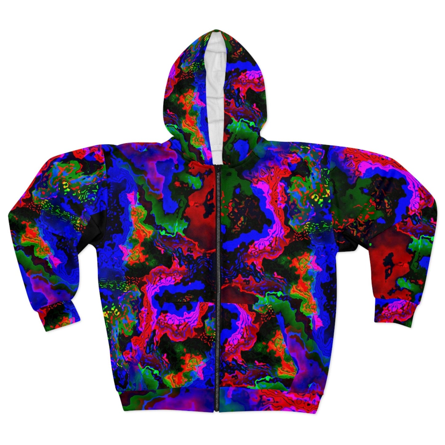 Rainbow in the Darkness Unisex Zip Hoodie - Lizard Vigilante