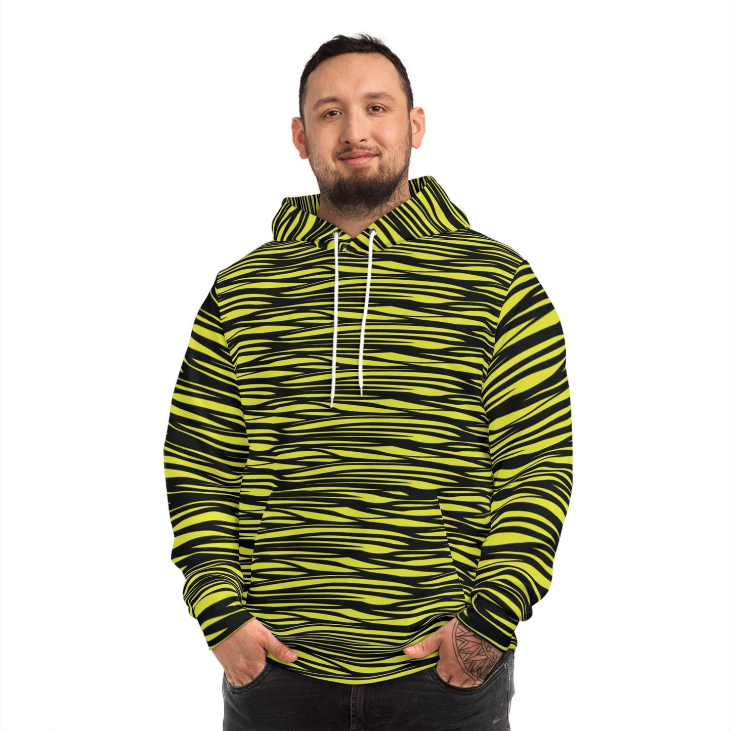 Yellow Black Camo Fashion Hoodie - Lizard Vigilante