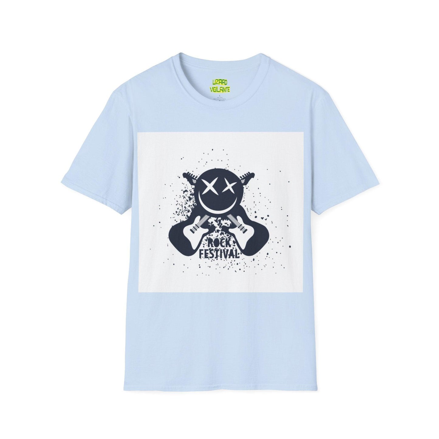 Smiley Rock Festival Unisex Softstyle T-Shirt - Lizard Vigilante