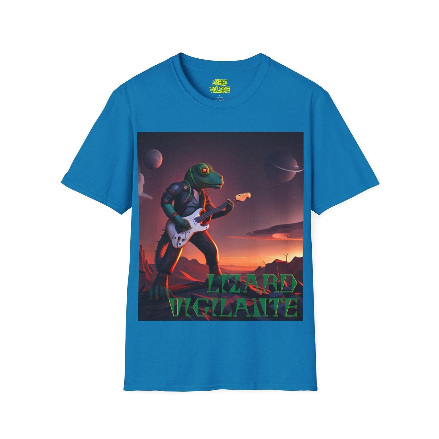 LIZARD VIGILANTE Spaceman Unisex Softstyle T-Shirt - Lizard Vigilante