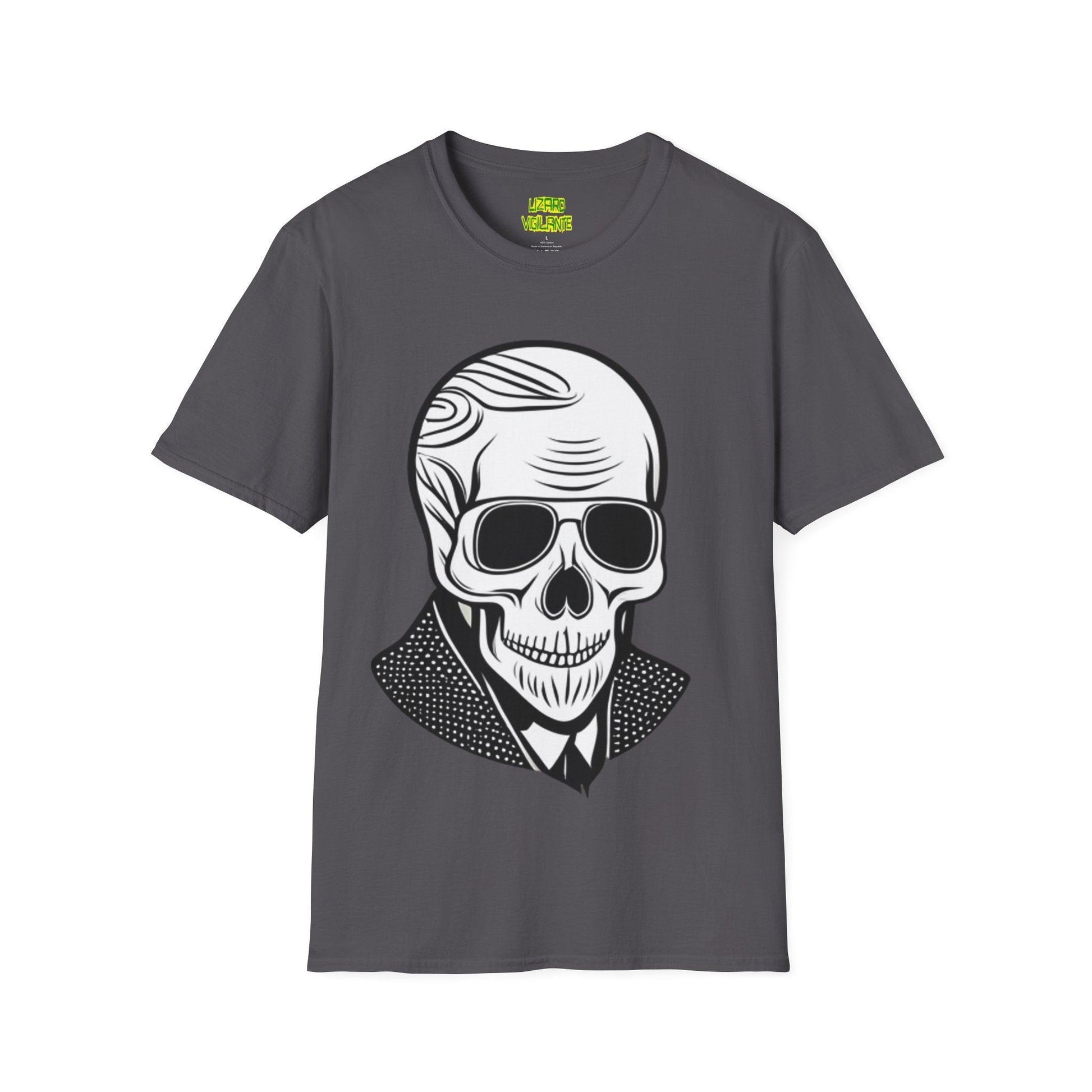 Skull Portrait Unisex Softstyle T-Shirt - Lizard Vigilante