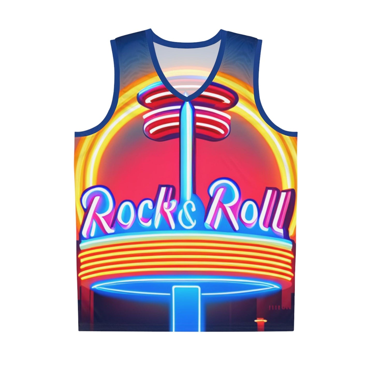 Rock & Roll Diner Basketball Jersey - Lizard Vigilante