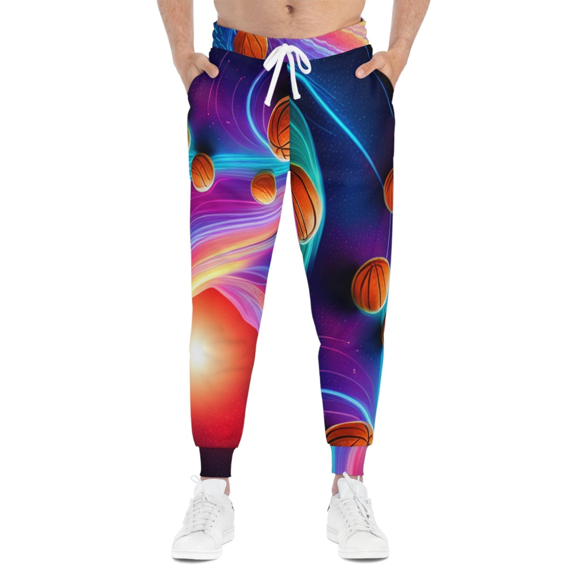 Space BasketBalls Athletic Joggers - Lizard Vigilante