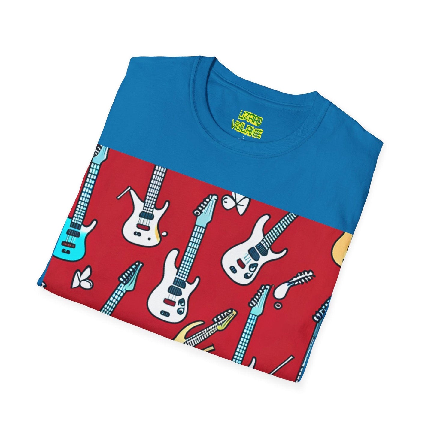 Polka Dot Guitar Unisex Softstyle T-Shirt - Lizard Vigilante