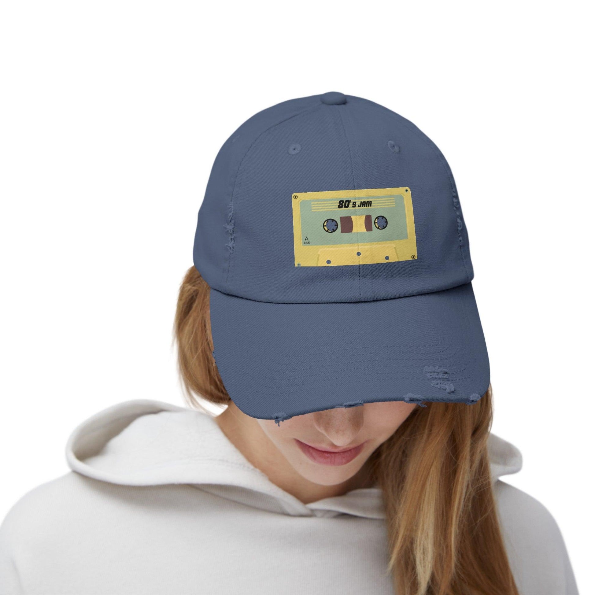 80s Jam Tape Unisex Distressed Cap - Lizard Vigilante