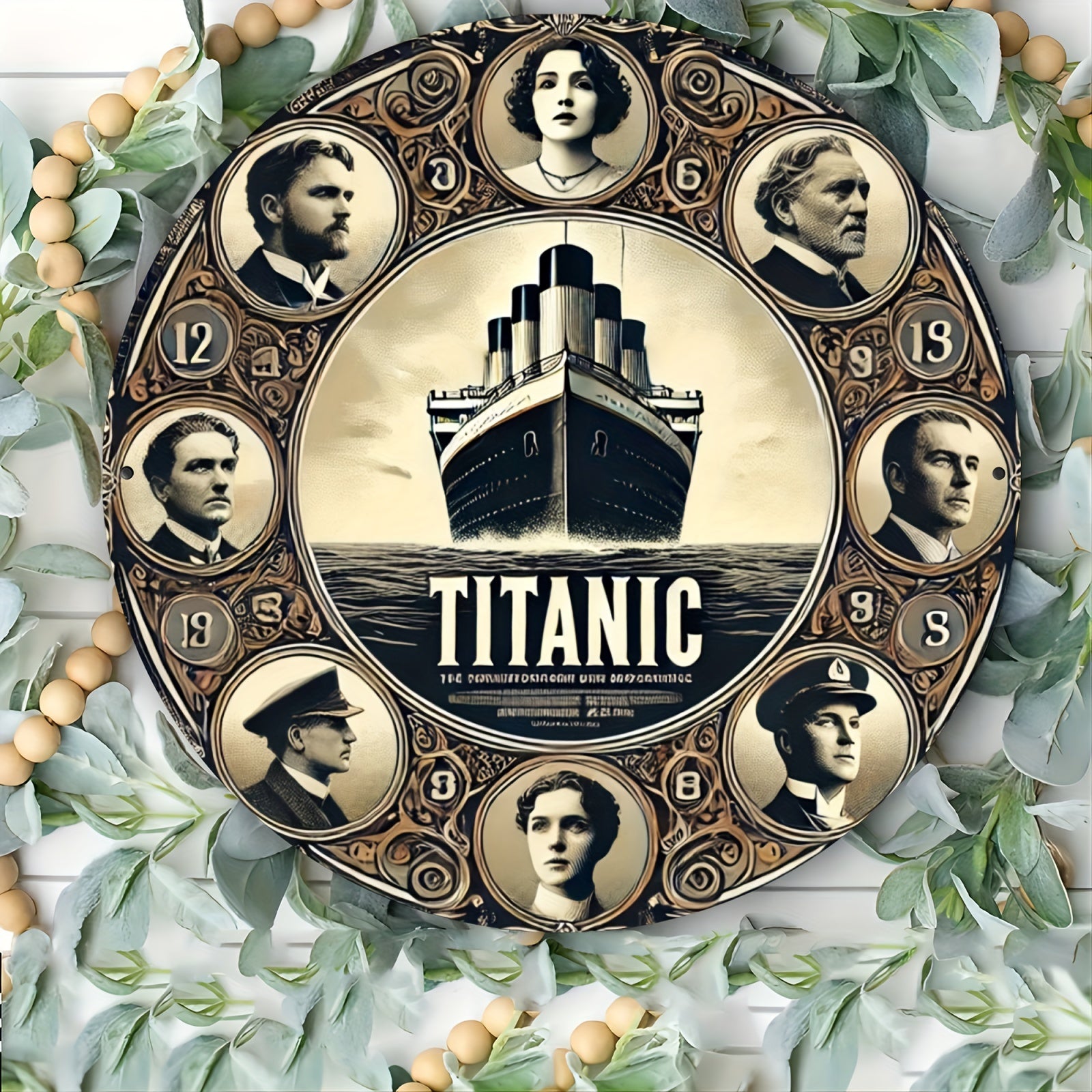 Titanic Inspired 8x8 inch Round Metal Sign - Aluminum Wall Art for Home & Office Decor, Durable Material, Ideal Gift for Living Room, Bar, Cafe, Indoor & Outdoor - Premium  from Lizard Vigilante - Just $19.99! Shop now at Lizard Vigilante