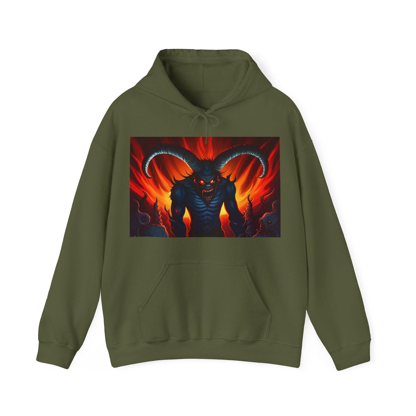 Horny Devil Unisex Heavy Blend™ Hooded Sweatshirt - Lizard Vigilante