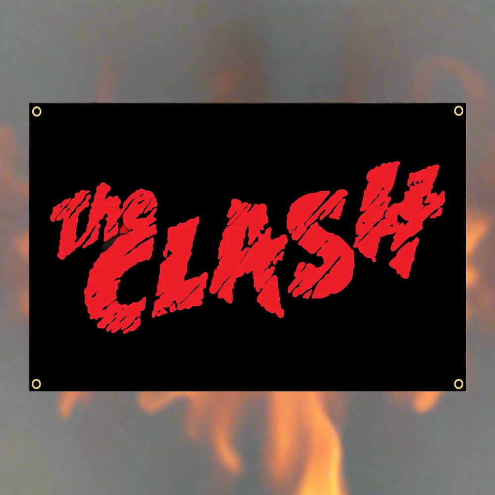 The Clash Music Band Flag – 90x150cm Polyester Rock Banner for Interior Decoration - Premium flag from Lizard Vigilante - Just $11.99! Shop now at Lizard Vigilante