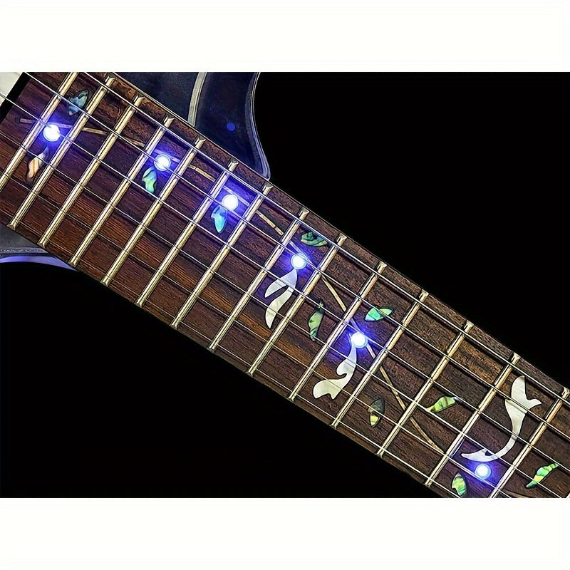 LED Light Electric Guitar – 24 Fret Crystal Acrylic Body, Blue LED Illumination, Maple Neck, Rosewood Fretboard, HSH Pickups – Premium Instrument for All Levels - Premium Electric Guitar from Lizard Vigilante - Just $438.91! Shop now at Lizard Vigilante