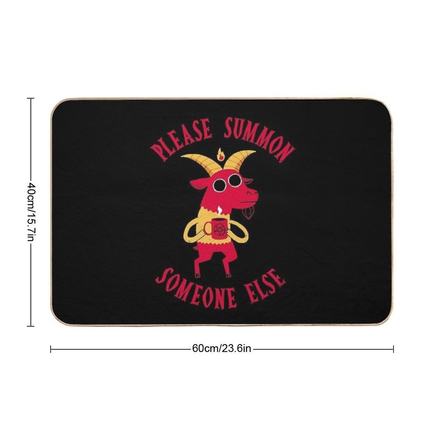 Summon Someone Else Pet-Safe Bath Mat