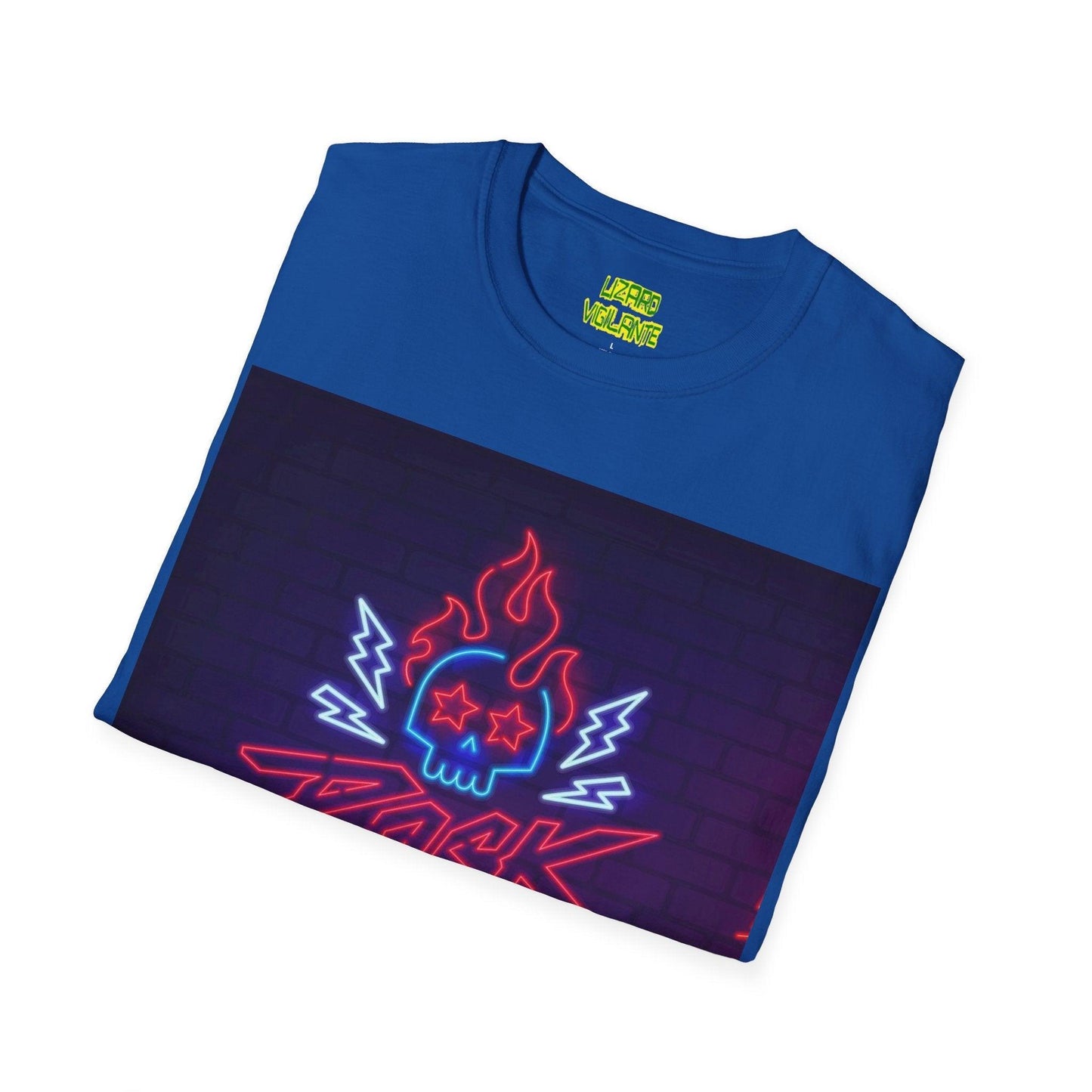 Neon Rock Festival Unisex Softstyle T-Shirt - Lizard Vigilante