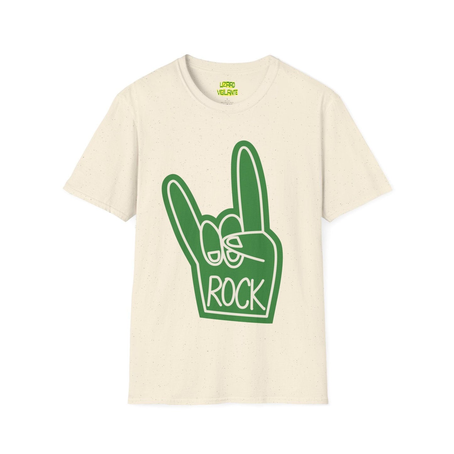 Rock Hand Sign Unisex Softstyle T-Shirt - Lizard Vigilante