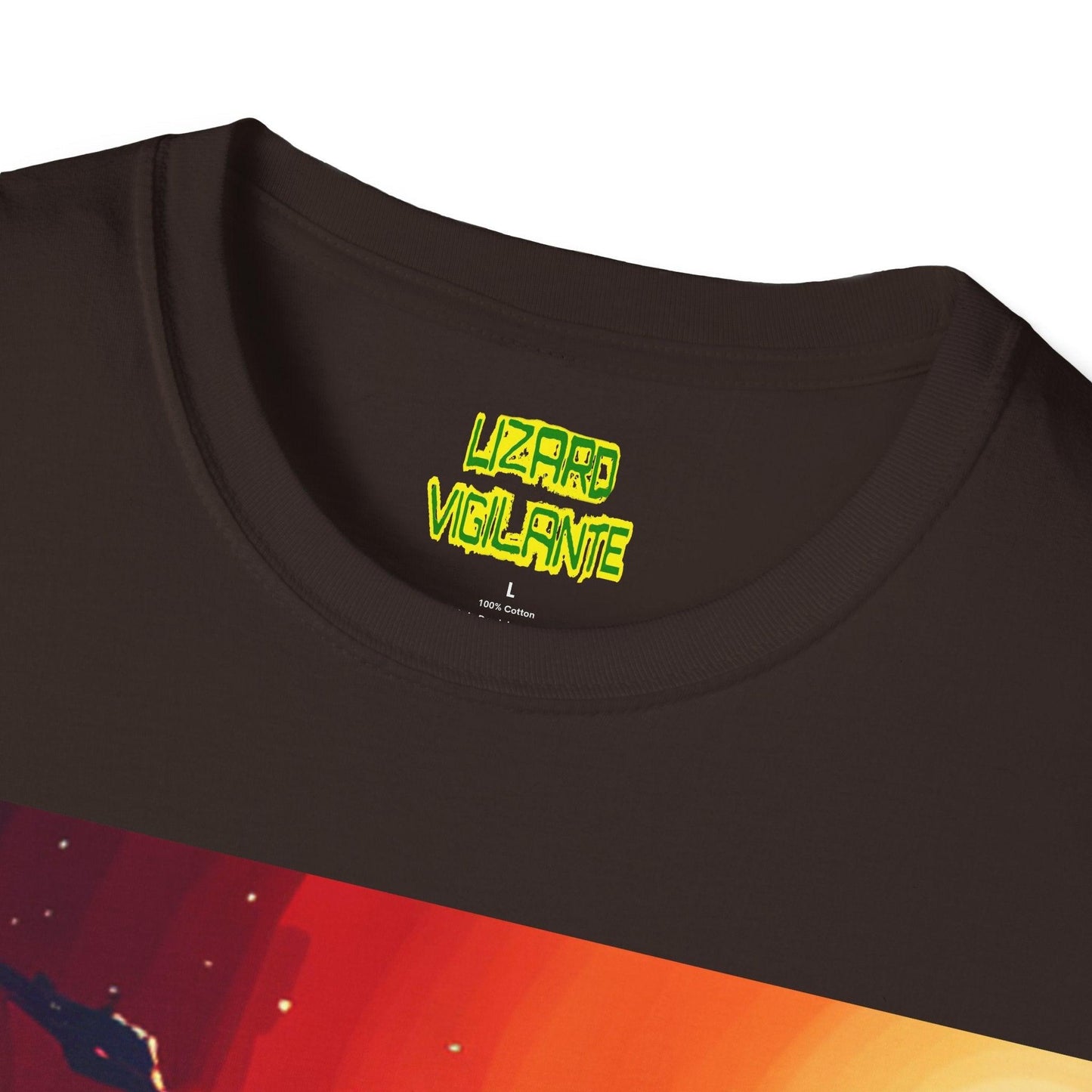 Lizard Vigilante Universe Unisex Softstyle T-Shirt - Lizard Vigilante