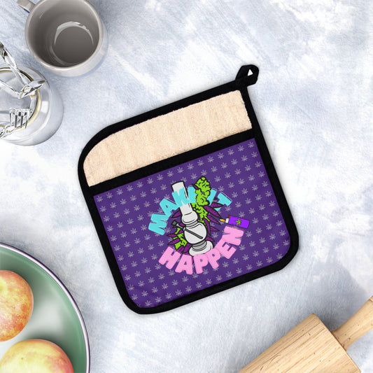 Make It Happen Cannabis Pot Holder with Pocket