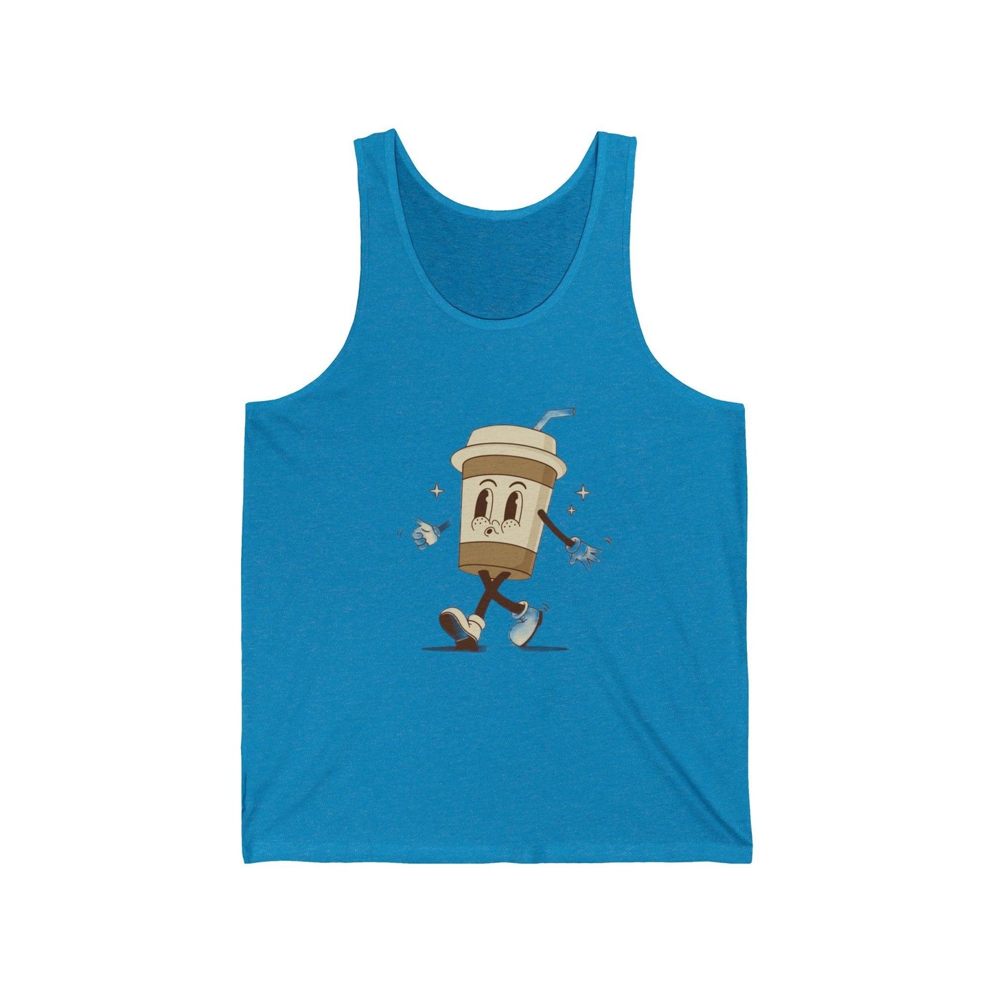 Coffee TO GO Unisex Jersey Tank - Lizard Vigilante