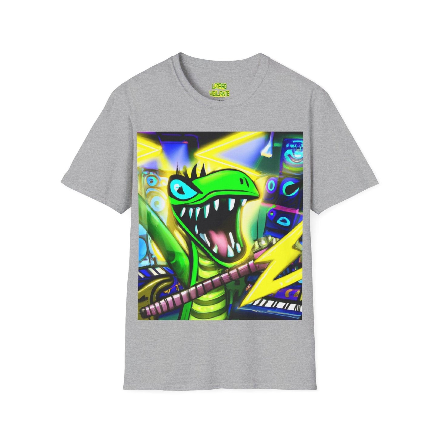 Metal Lizard Unisex Softstyle T-Shirt - Lizard Vigilante