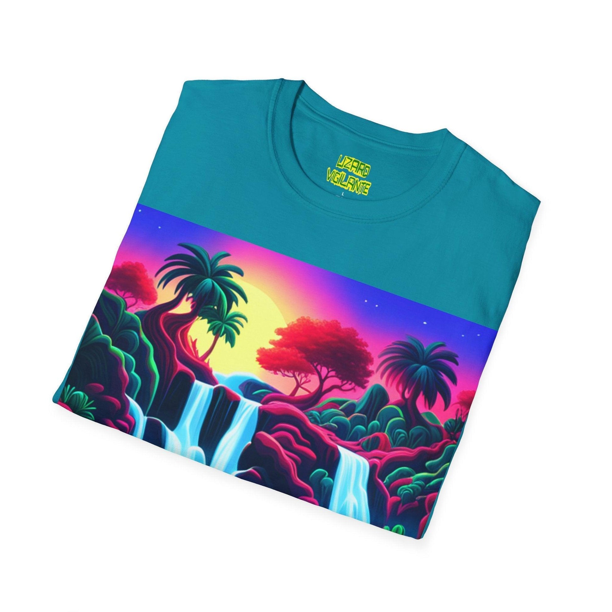 Tropic Topic Unisex Softstyle T-Shirt - Lizard Vigilante