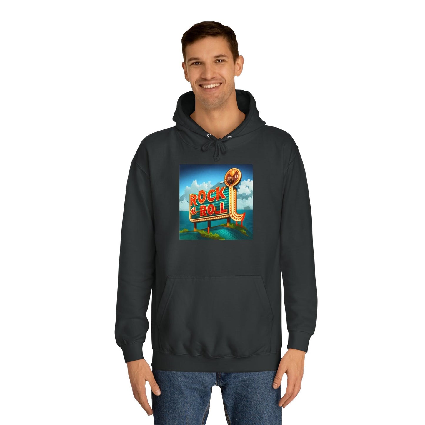 Rock & Roll Casino Unisex College Hoodie - Lizard Vigilante