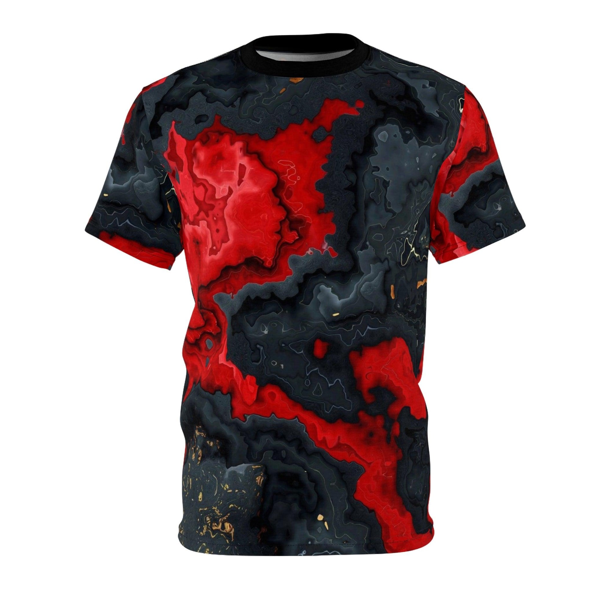 Red Black Rock Design Tee - Lizard Vigilante