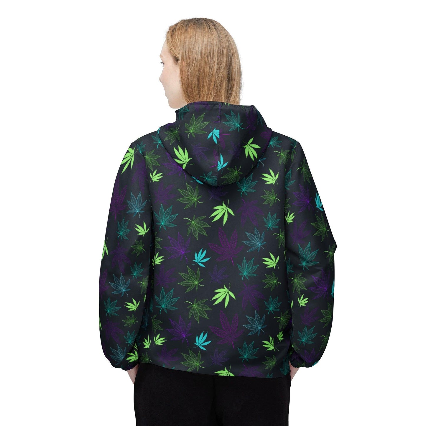 Weed Windbreaker Jacket - Premium Outerwear from Printify - Just $86.49! Shop now at Lizard Vigilante