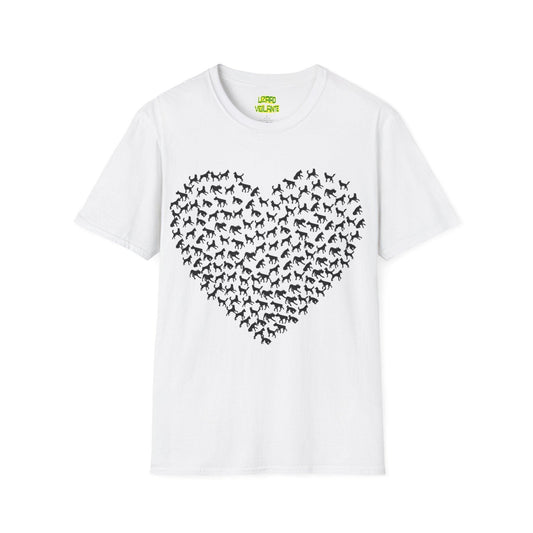 Dog Heart Unisex Softstyle T-Shirt - Lizard Vigilante