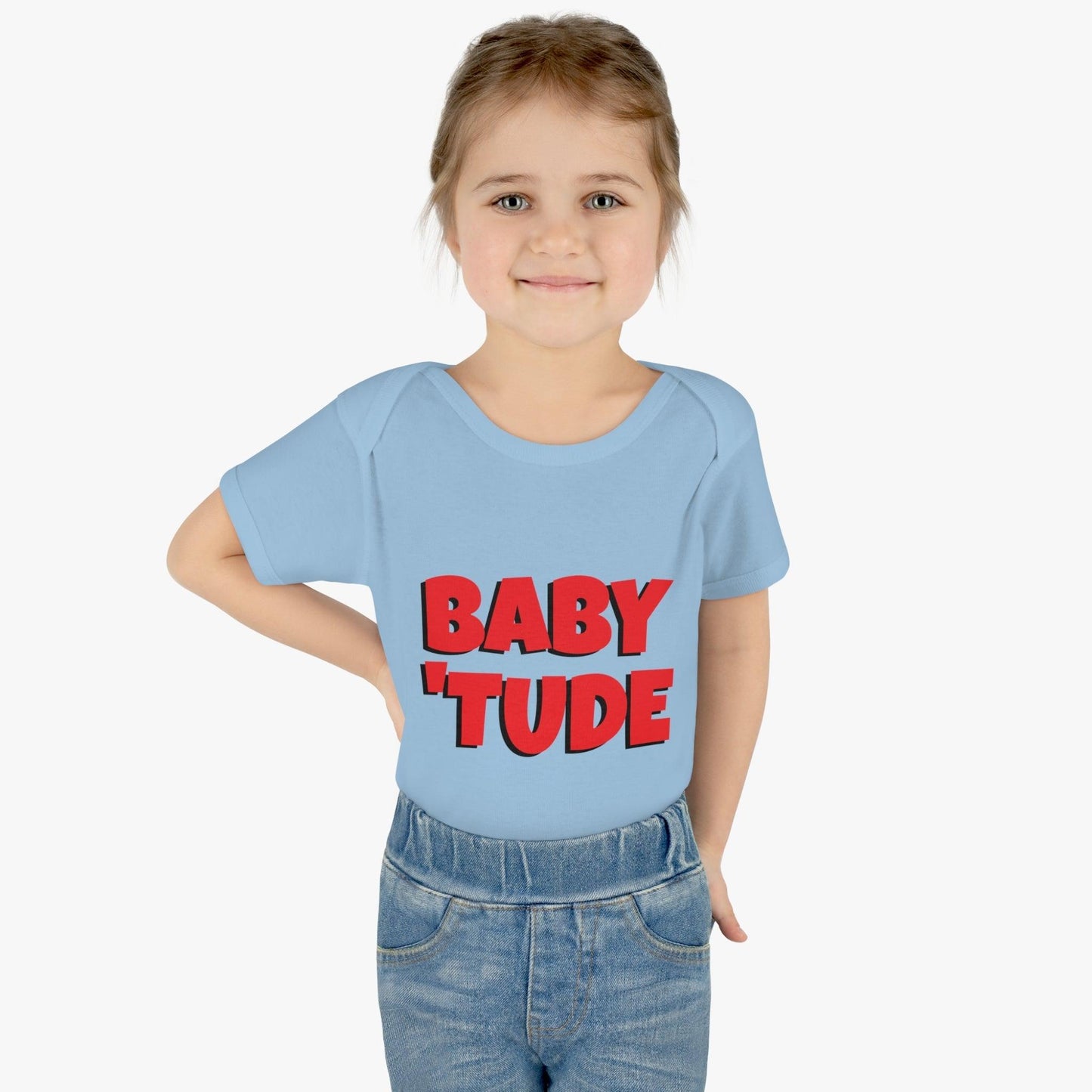 BABY 'TUDE Infant Baby Rib Bodysuit - Lizard Vigilante