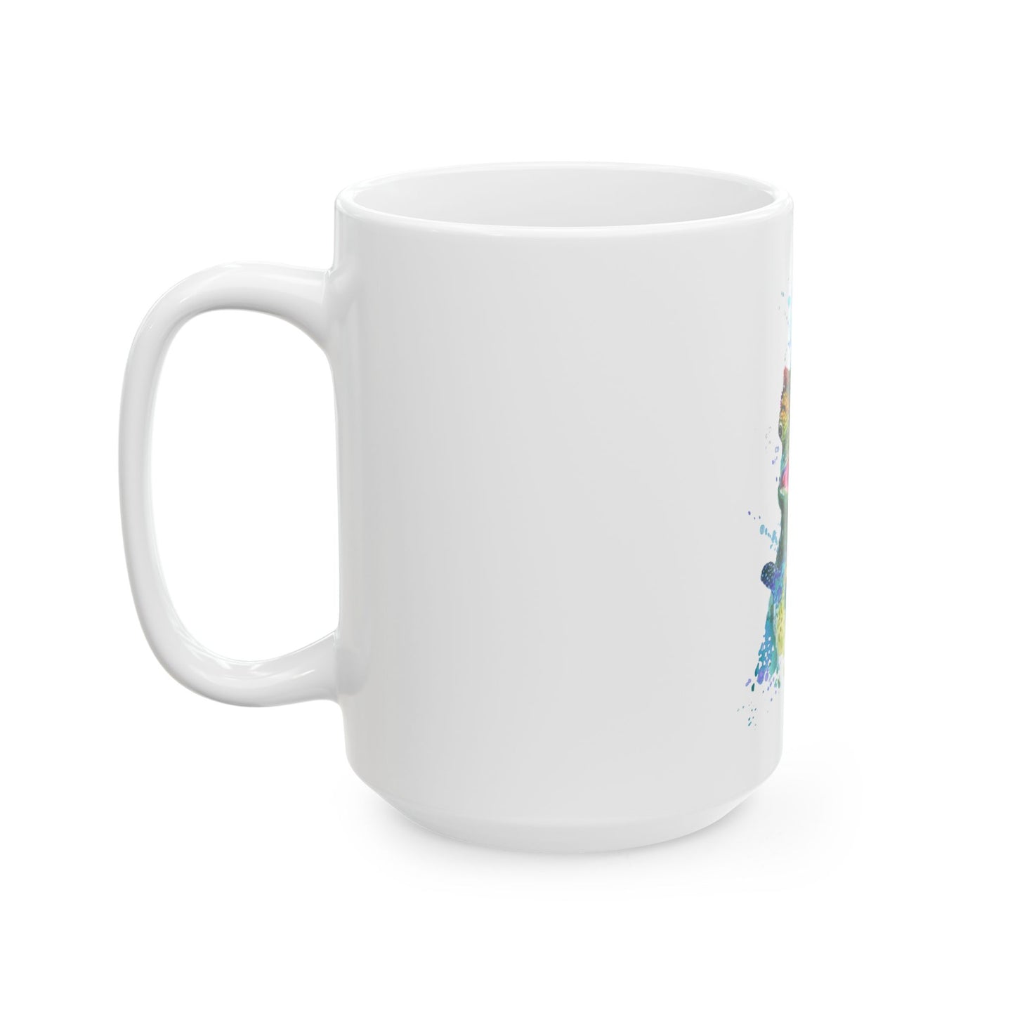 Cute Green Gecko Ceramic Mug – Fun Lizard Coffee Cup (11oz/15oz)