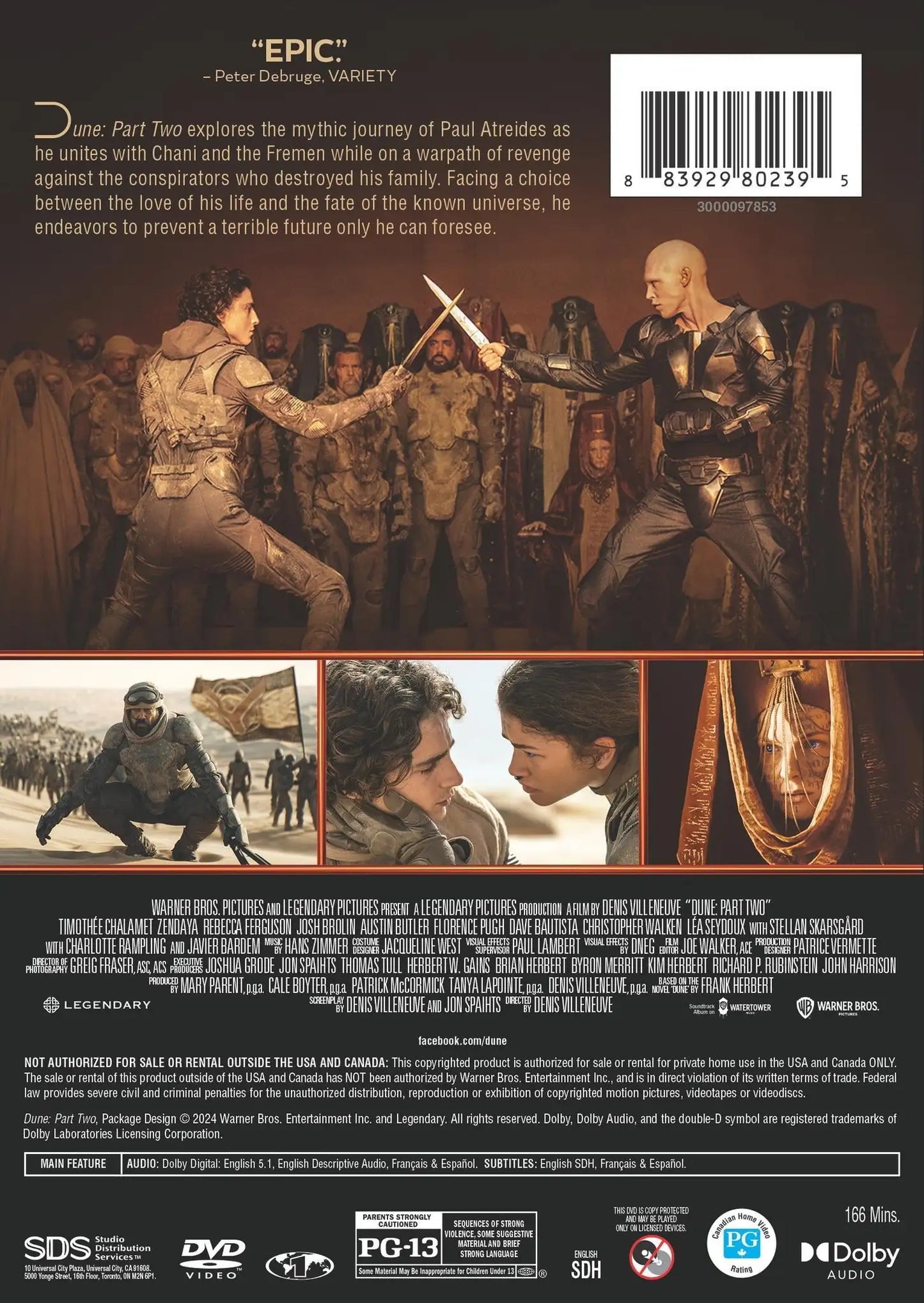 Dune: Part Two (DVD)