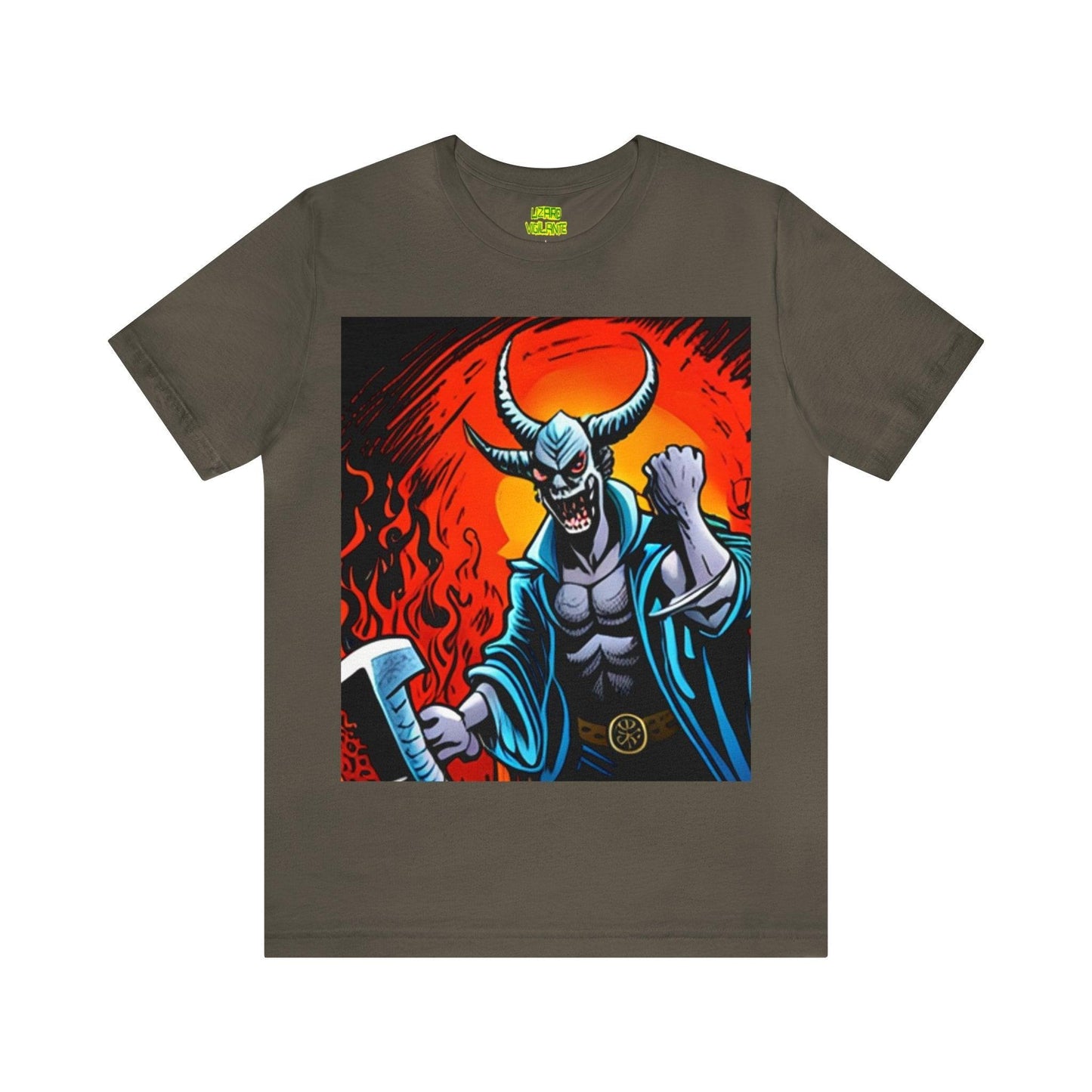 Tri-Horn Beast Unisex Jersey Short Sleeve Tee - Lizard Vigilante