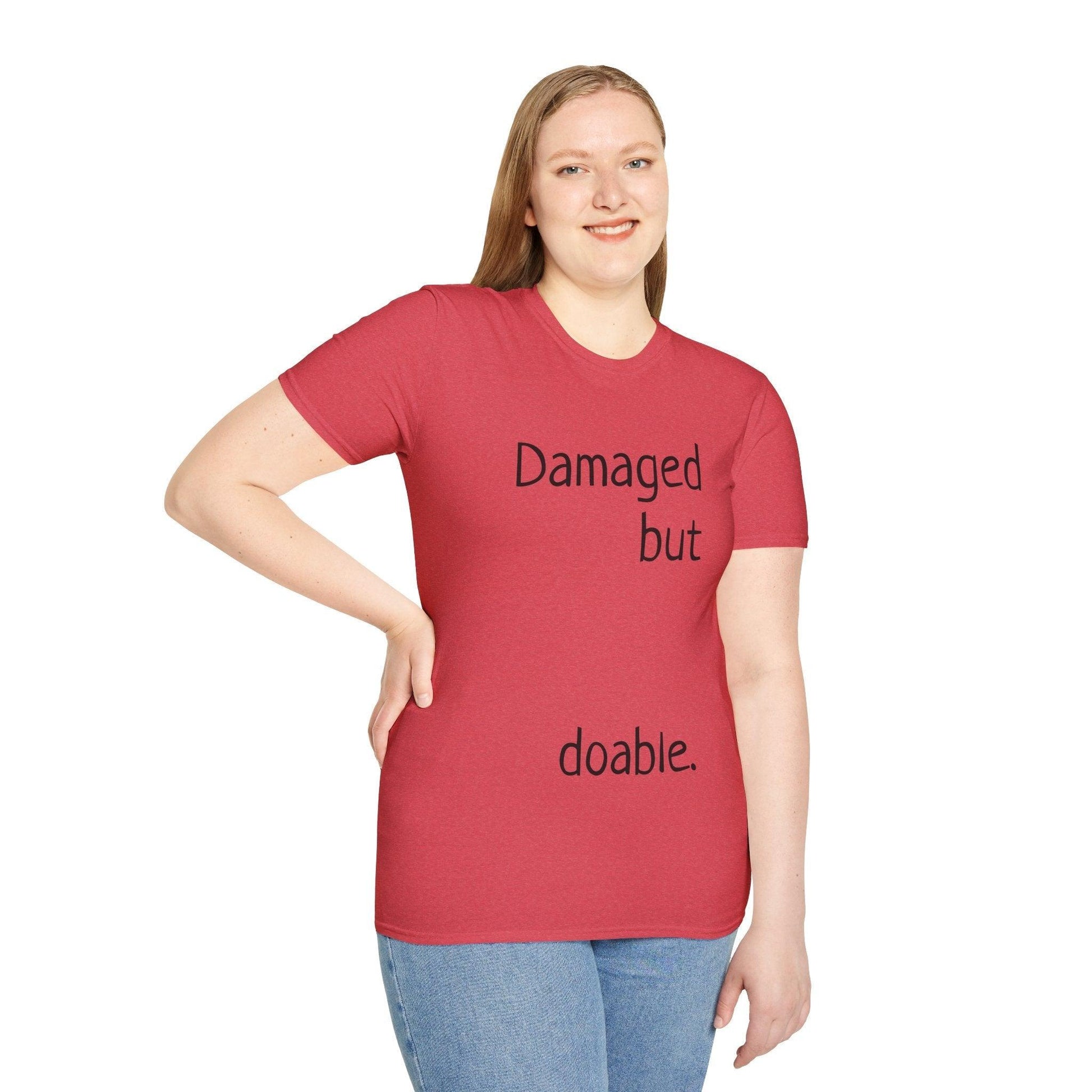 Damaged but doable. Unisex Softstyle T-Shirt - Lizard Vigilante