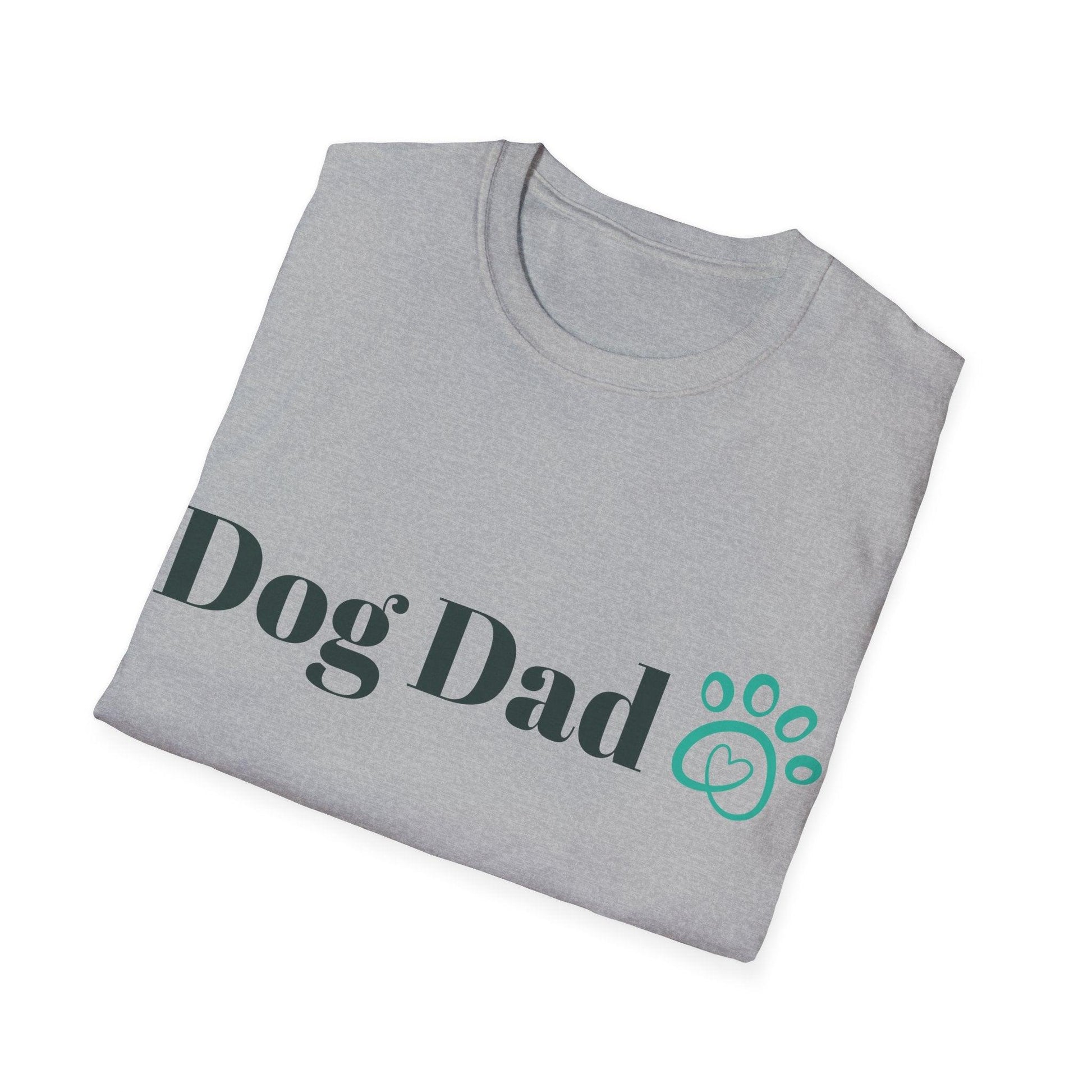 Dog Dad Paw Unisex Softstyle T-Shirt - Lizard Vigilante