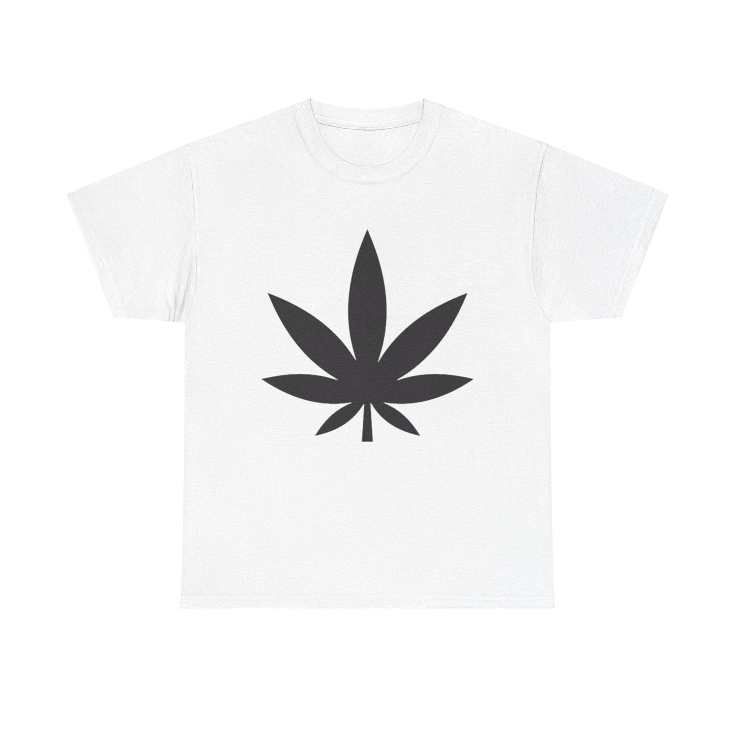 Black Pot Leaf Unisex Heavy Cotton Tee - Lizard Vigilante