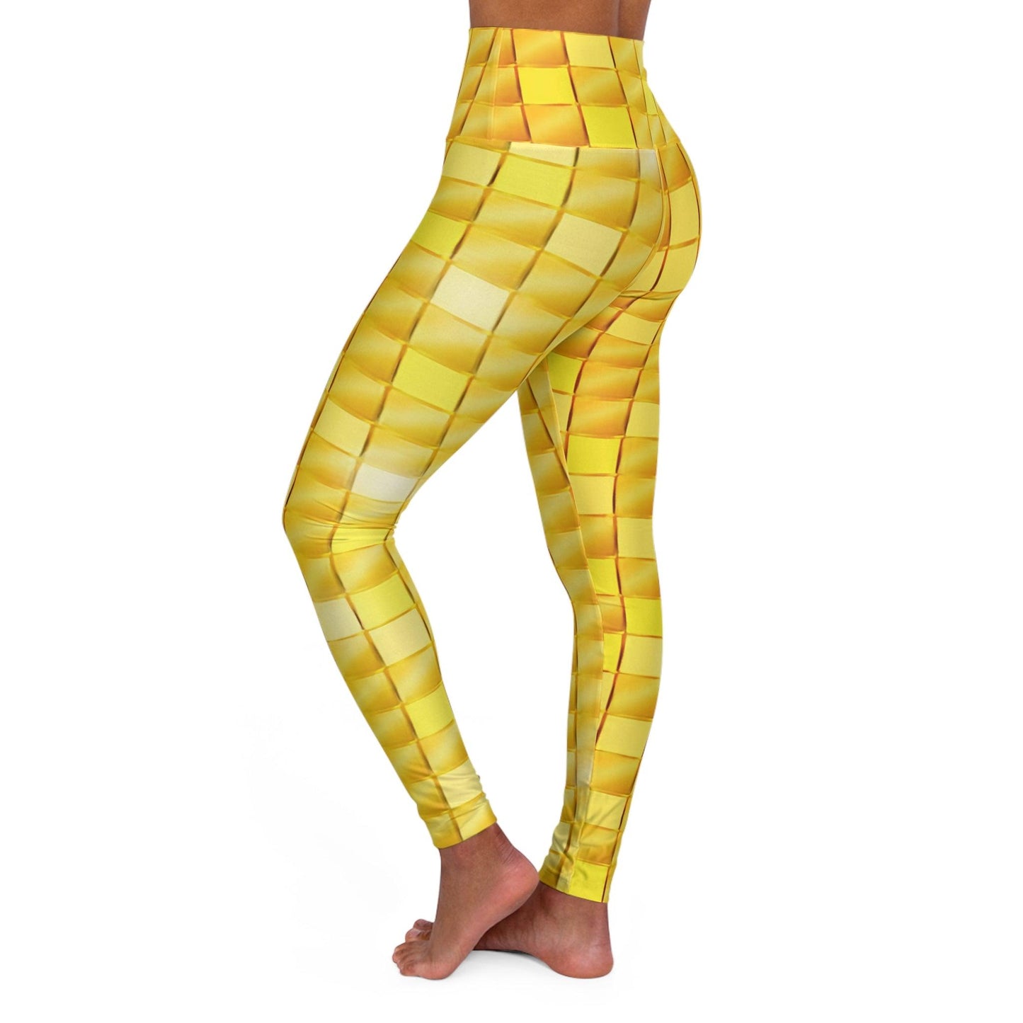 GoldStakt High Waisted Yoga Leggings - Lizard Vigilante