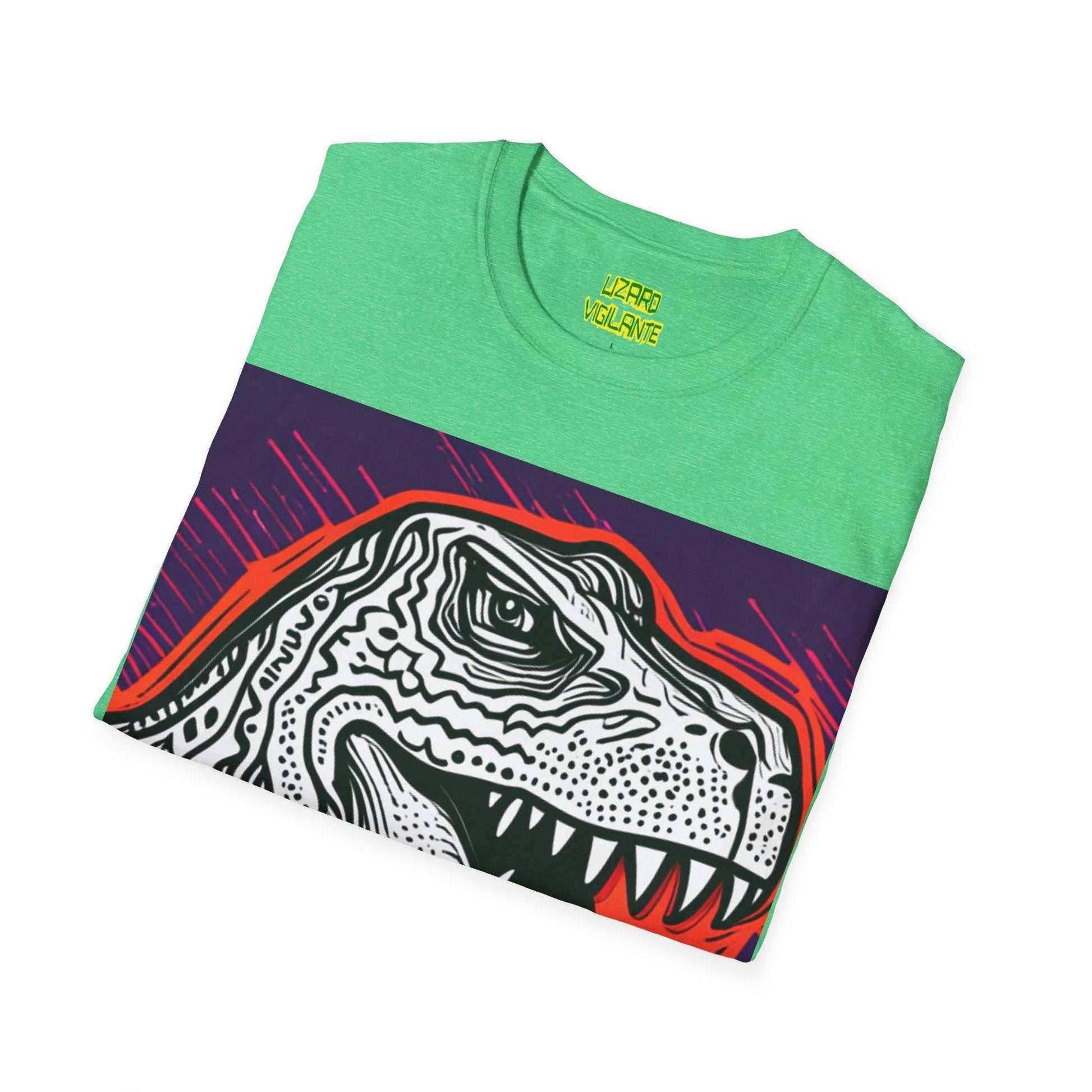 DinoGraphic Unisex Softstyle T-Shirt - Lizard Vigilante