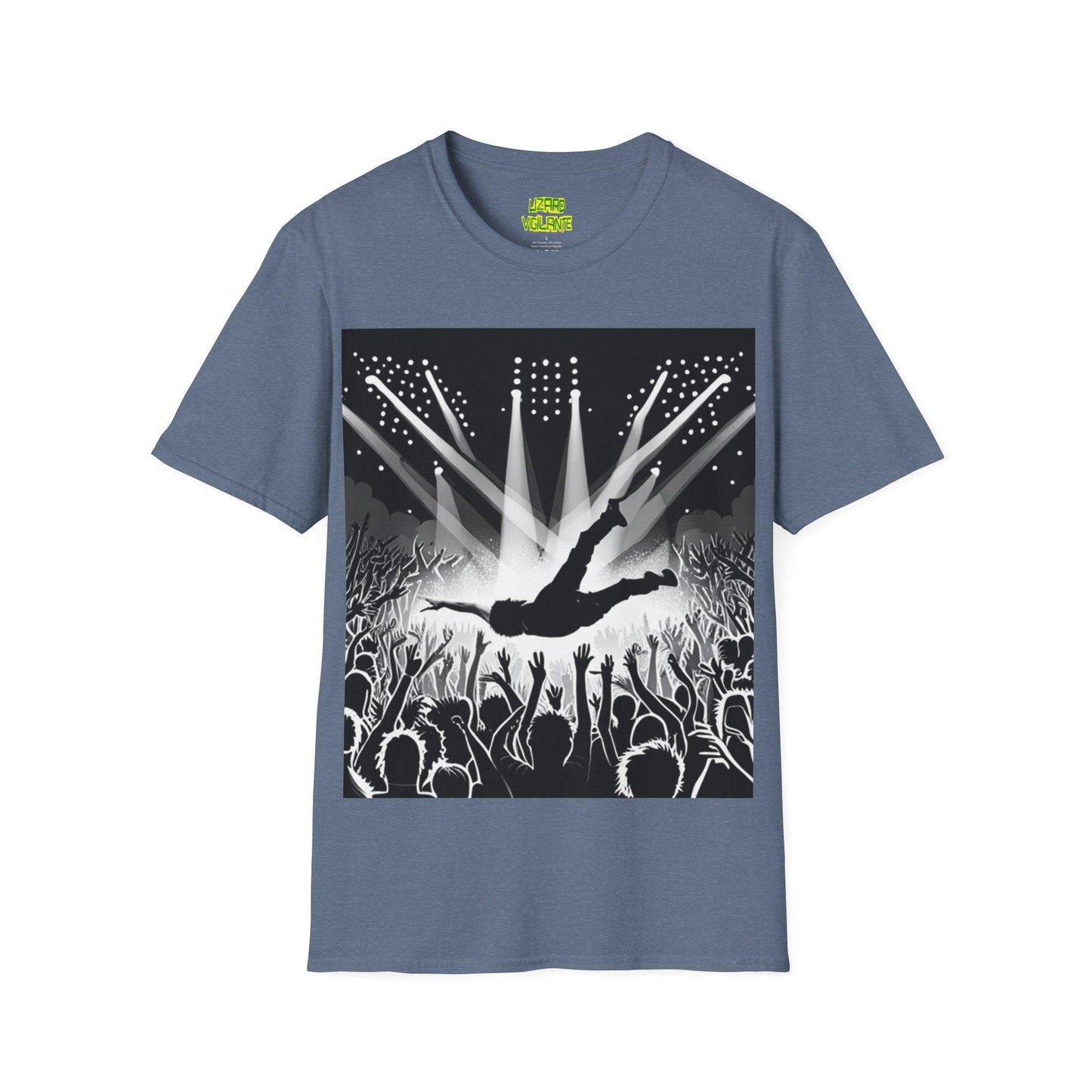 Crowd Surf Unisex Softstyle T-Shirt - Lizard Vigilante