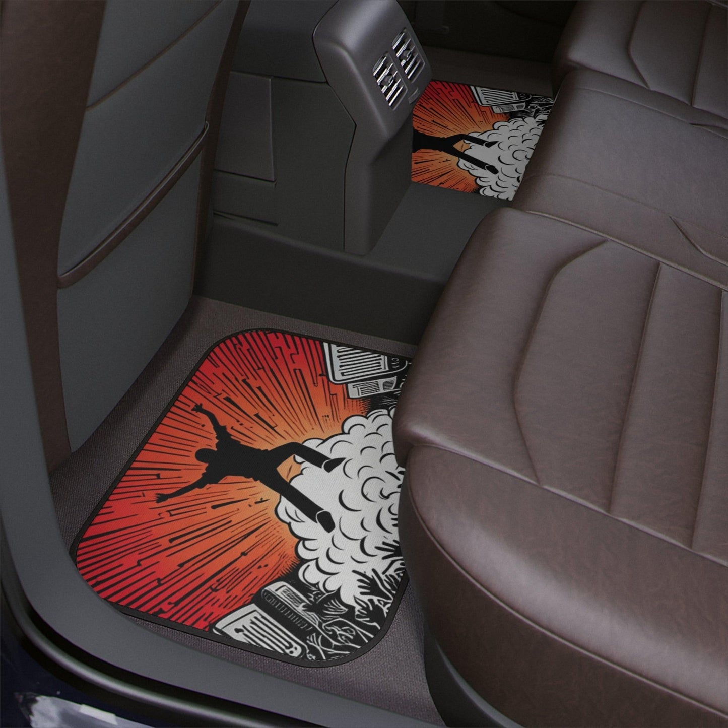 Metal Concert Car Floor Mats, 1pc - Lizard Vigilante