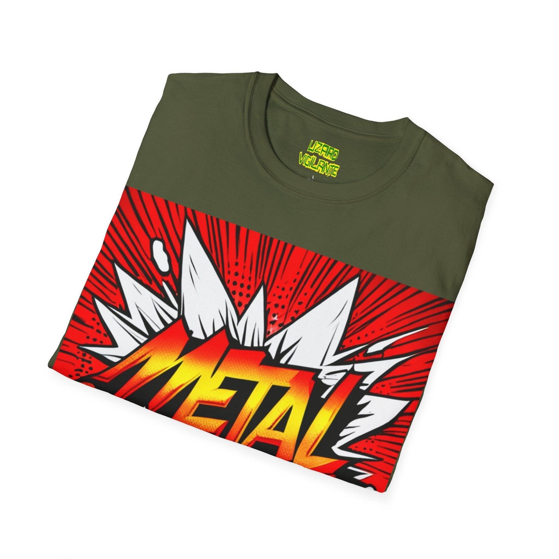 METAL KAPOW Unisex Softstyle T-Shirt - Lizard Vigilante