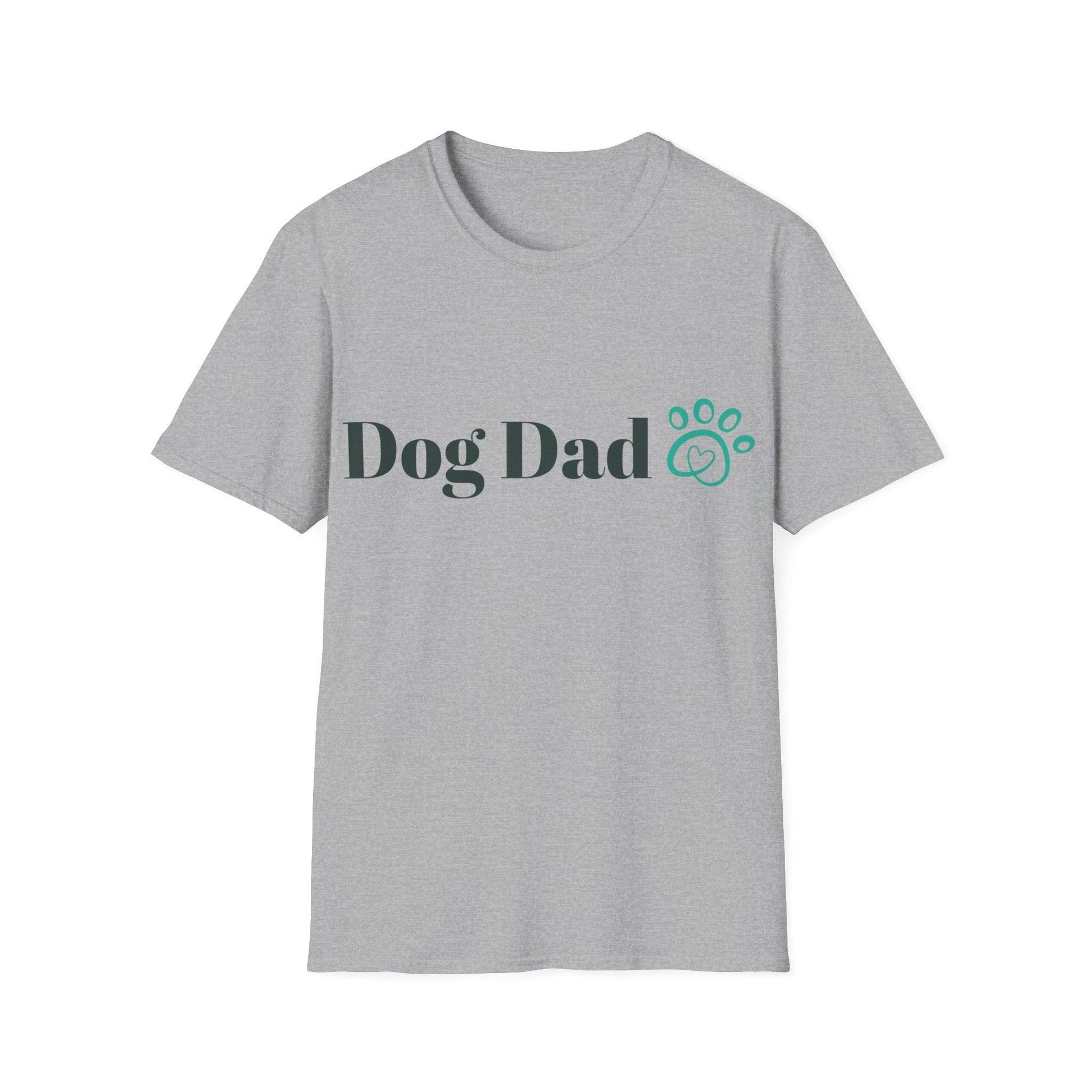 Dog Dad Paw Unisex Softstyle T-Shirt - Lizard Vigilante