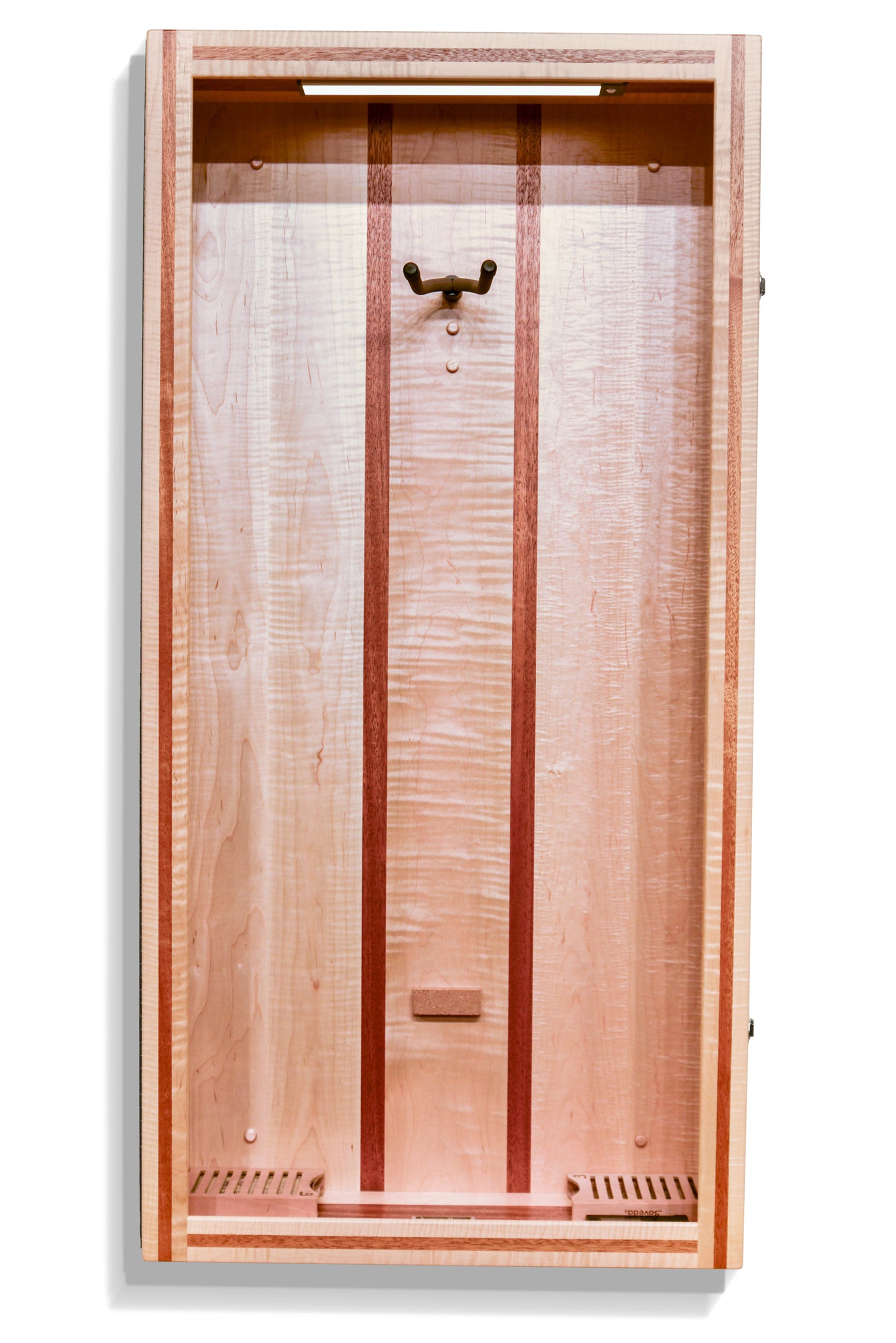 ClimaCase Rectangle Humidor - Flamed Maple with Mahogany