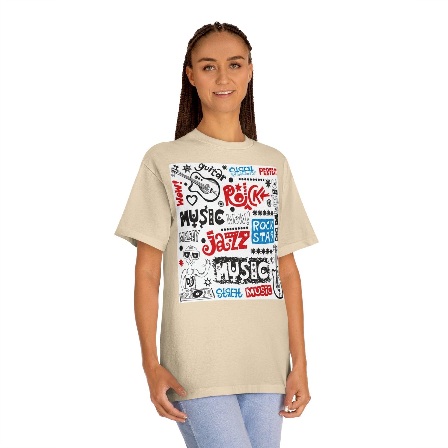 Music Doodle Collage' Unisex Classic Tee - Lizard Vigilante