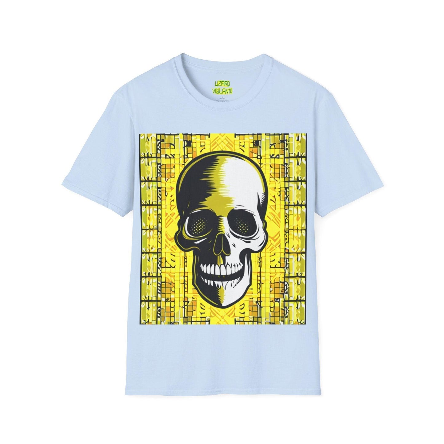 Goldgrid Skull Unisex Softstyle T-Shirt - Lizard Vigilante