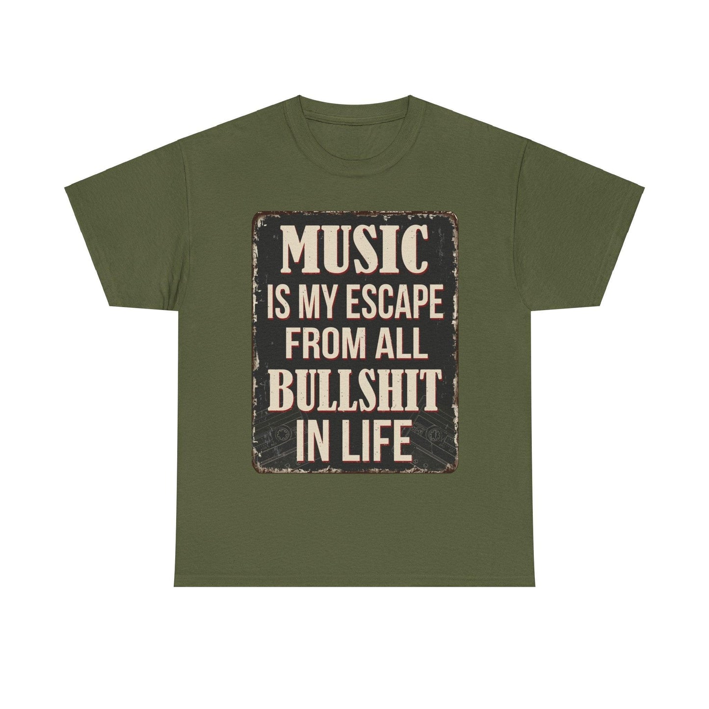 Music Escape Unisex Heavy Cotton Tee - Lizard Vigilante