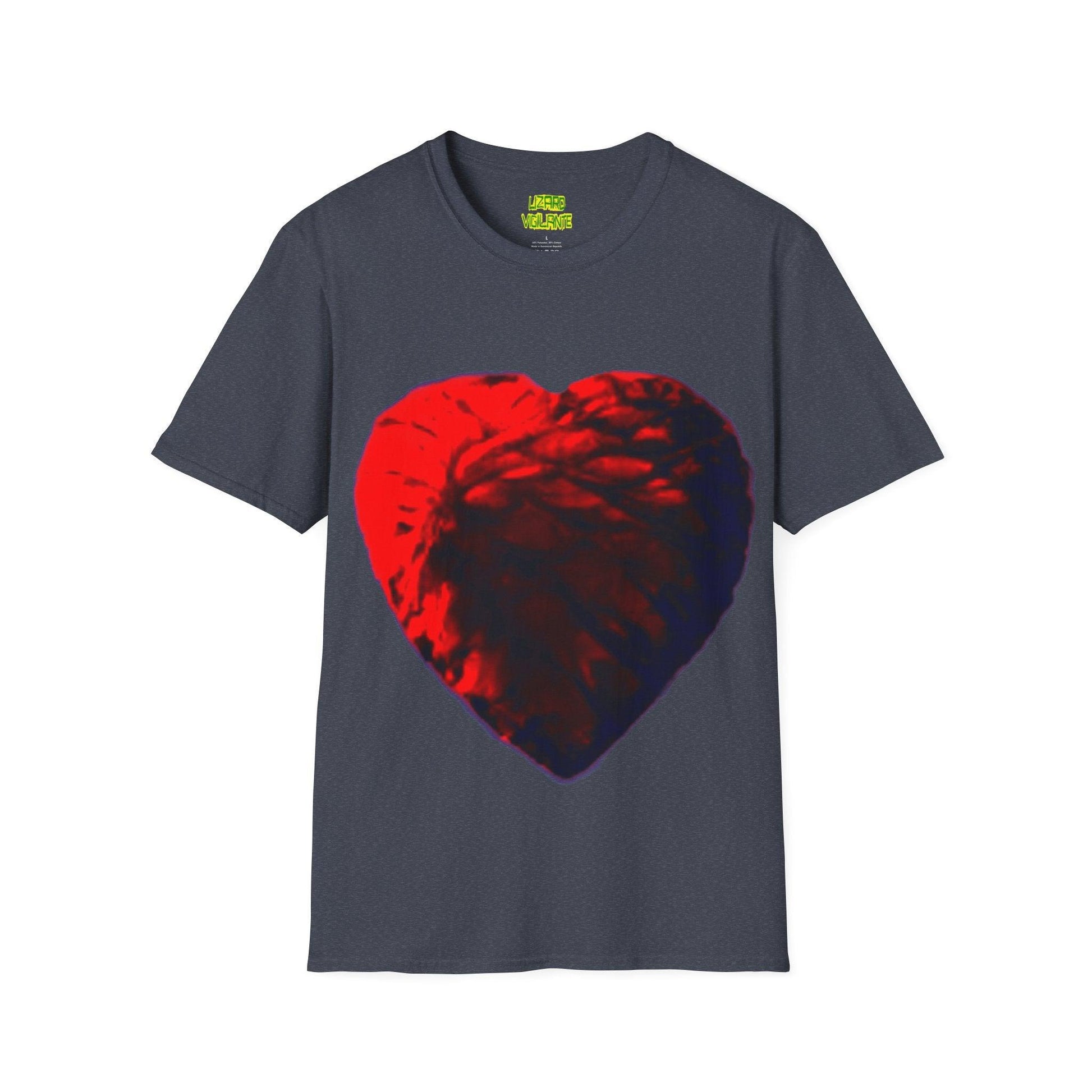 Valentine Heartart Unisex Softstyle T-Shirt - Lizard Vigilante