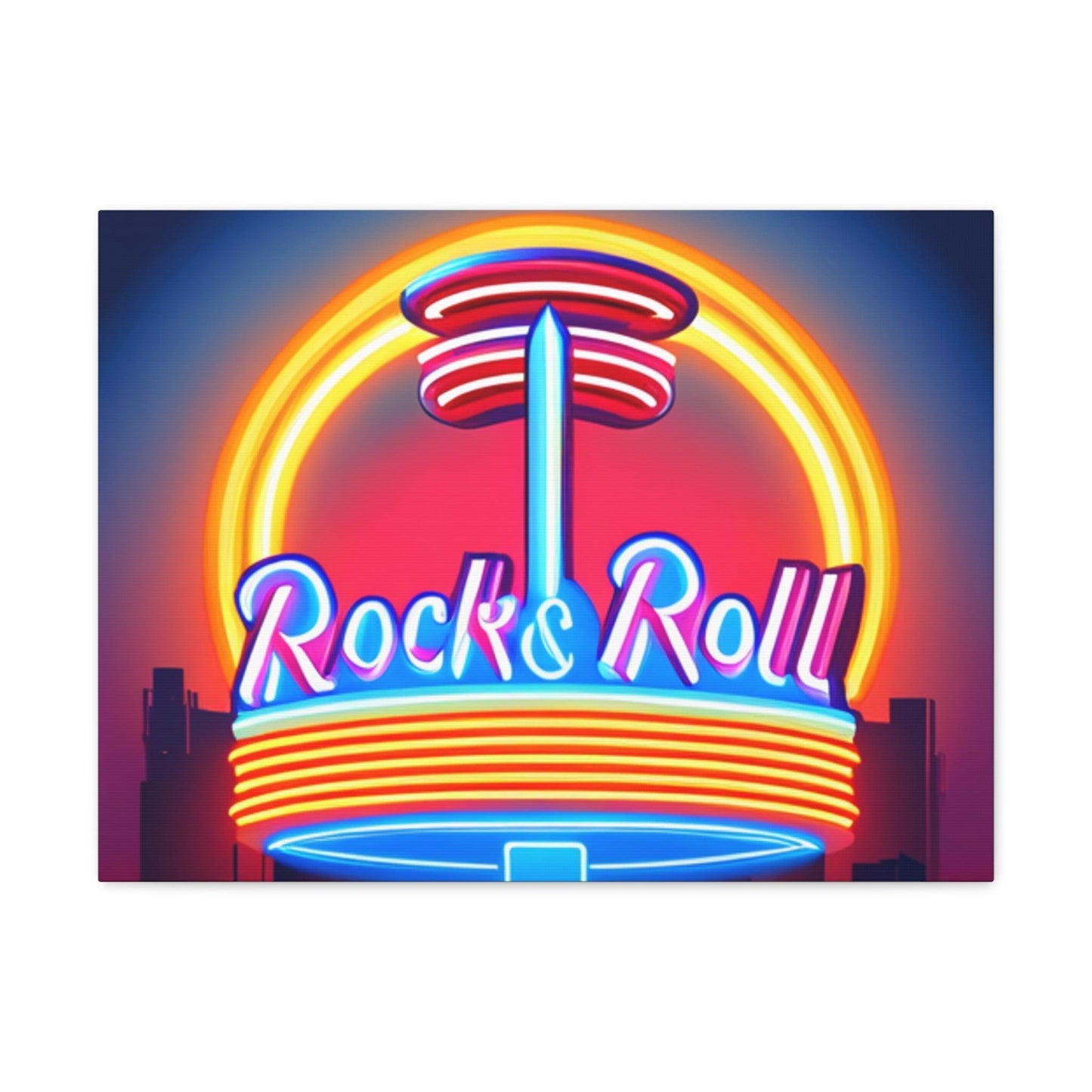 Rock & Roll Diner Canvas Gallery Wraps by Lizard Vigilante - Lizard Vigilante