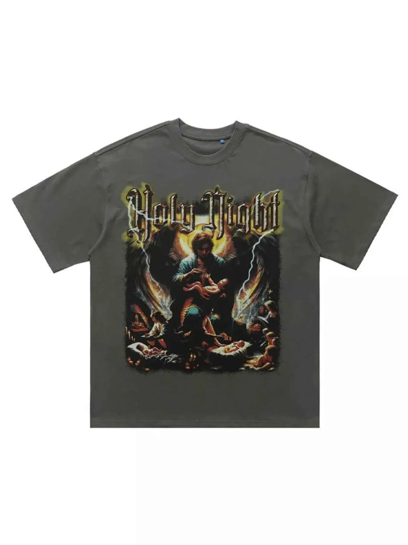 Men's Graphic Round Neck Oversized T-Shirt